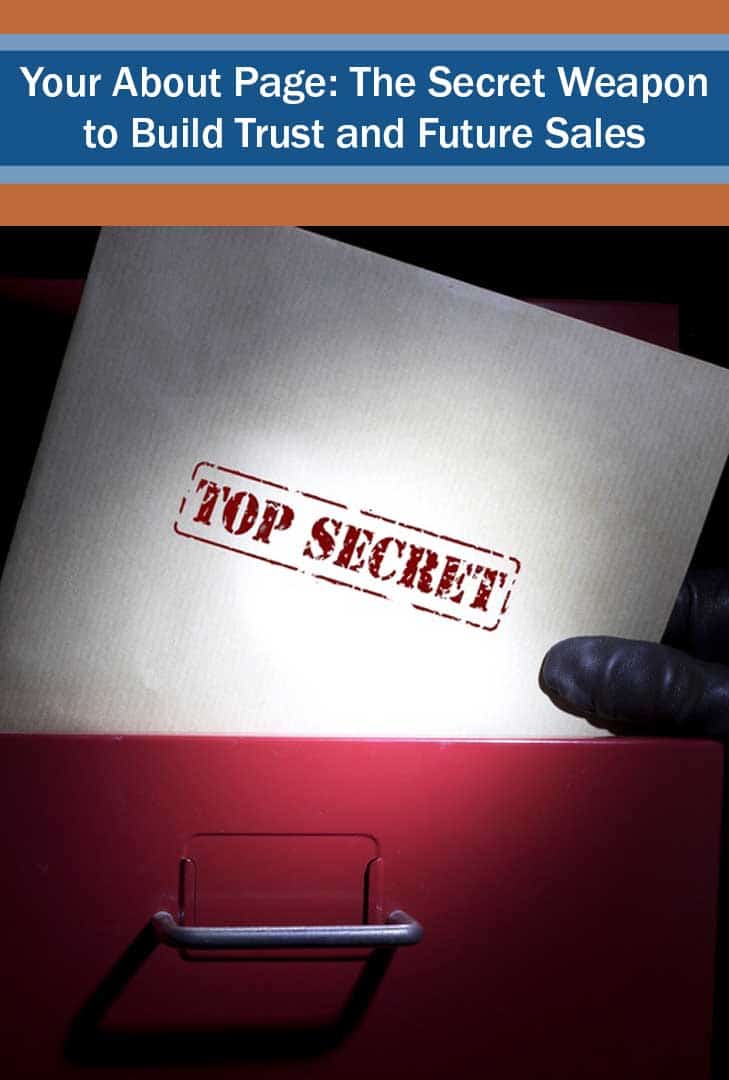 top secret image - your about page - the key to trust 