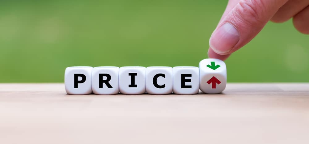 Price - image of determining whether price is up or down