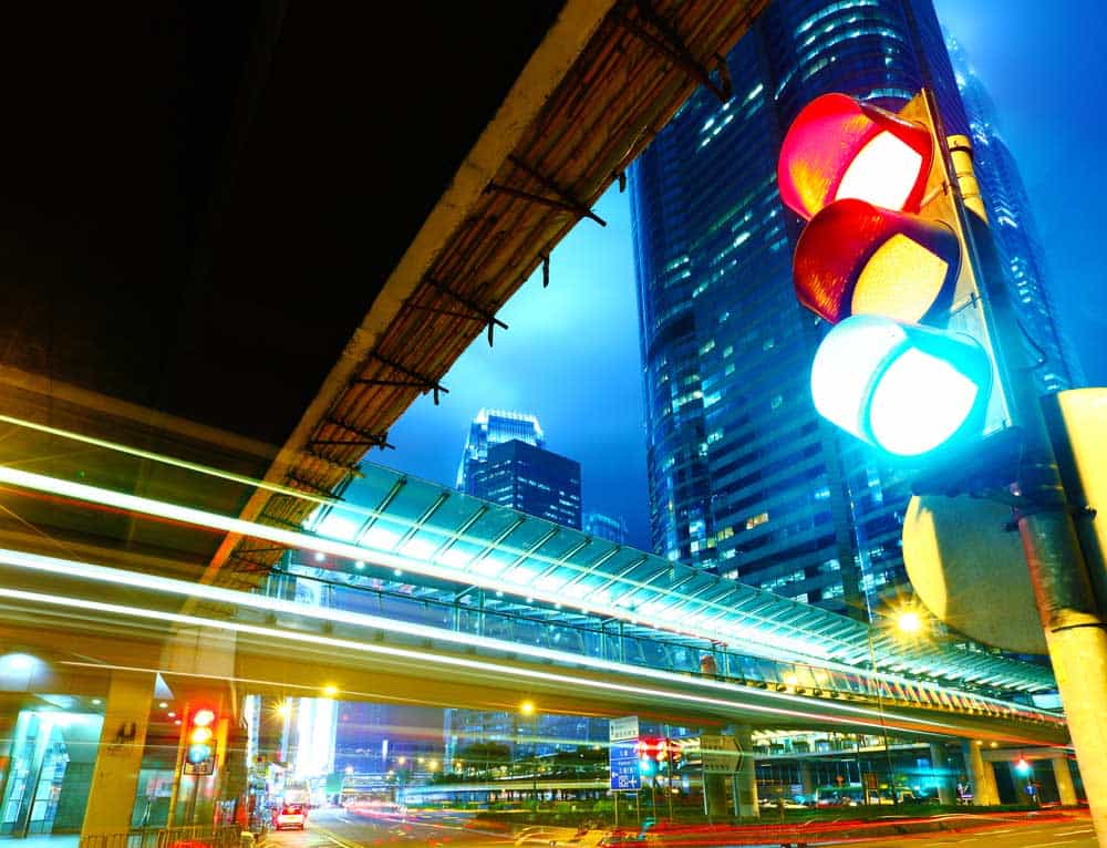 Traffic lights - Red, Yellow, Green to signify the ratings for Core vitals